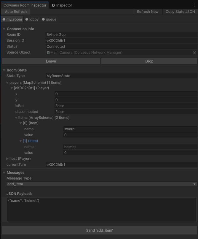 Editor Debug Panel